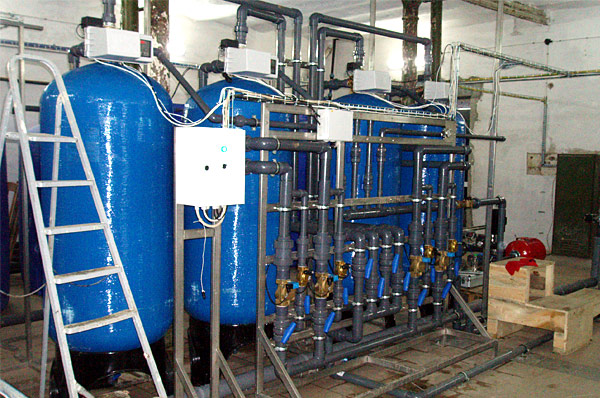 Mechanical filtration plant
